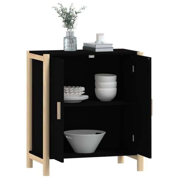 vidaXL Senkki musta 62x38x70 cm tekninen puu