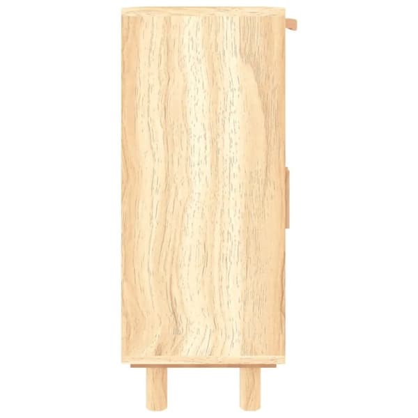 vidaXL Skjenk brun 60x30x75 cm heltre furu og naturrotting