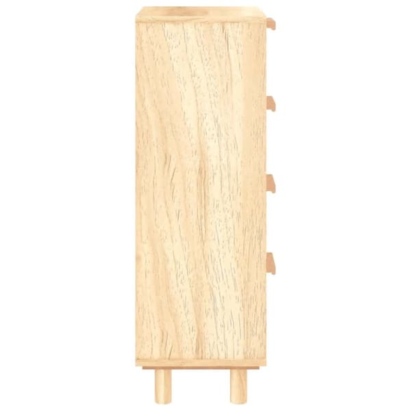 vidaXL Skjenk brun 40x30x90 cm heltre furu og naturrotting