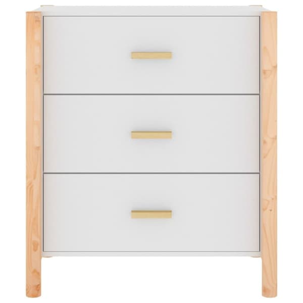 vidaXL Skänk vit 62x38x70 cm konstruerat trä