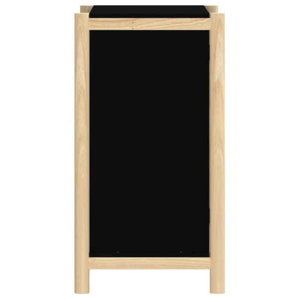 vidaXL Skänk svart 62x38x70 cm konstruerat trä