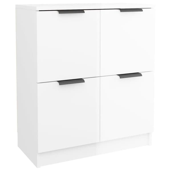 vidaXL skænk 60x30x70 cm konstrueret træ hvid højglans