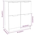 Pikkukuva 7 / 9: vidaXL Senkki betoninharmaa 60x30x70 cm tekninen puu