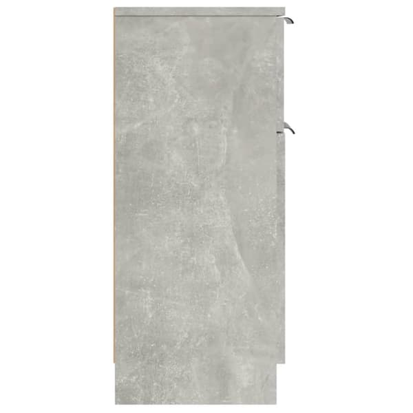 vidaXL Senkit 2 kpl betoninharmaa 30x30x70 cm tekninen puu