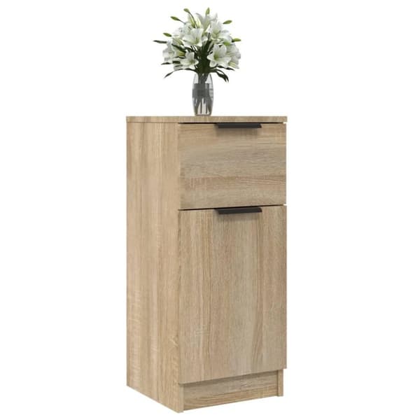 vidaXL skænke 2 stk. 30x30x70 cm konstrueret træ sonoma-eg