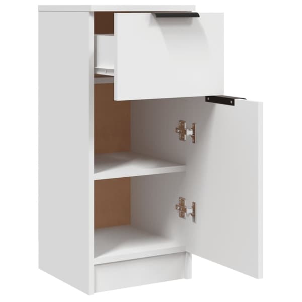 vidaXL skænke 2 stk. 30x30x70 cm konstrueret træ hvid
