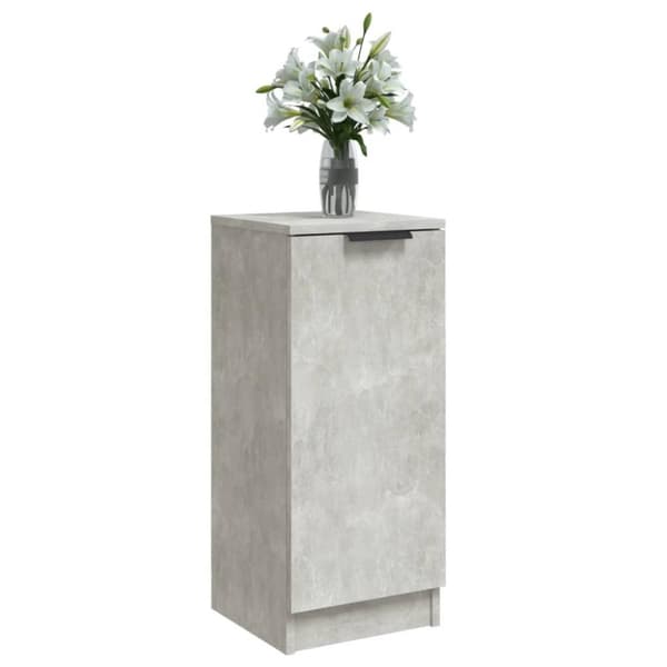 vidaXL Senkit 2 kpl betoninharmaa 30x30x70 cm tekninen puu