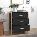 Miniatyrbillede 3 af 9: vidaXL skænk 62x38x70 cm konstrueret træ sort