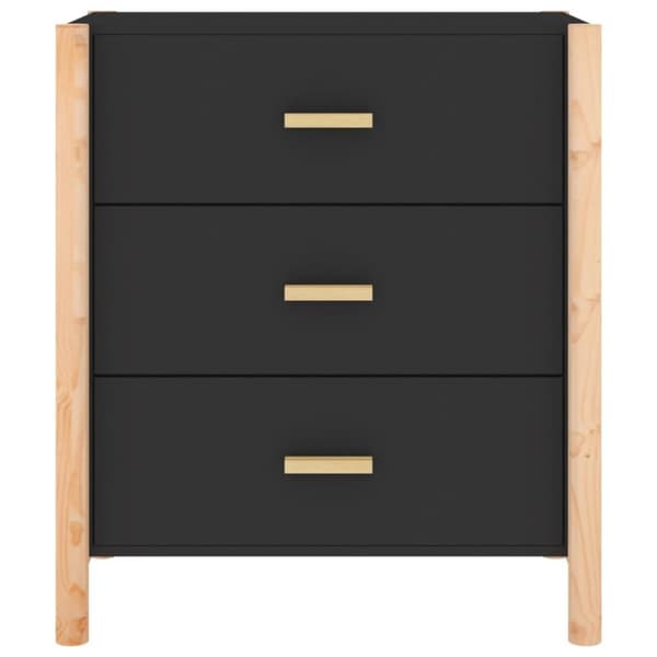 vidaXL skænk 62x38x70 cm konstrueret træ sort
