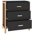 Miniatyrbillede 6 af 9: vidaXL skænk 62x38x70 cm konstrueret træ sort
