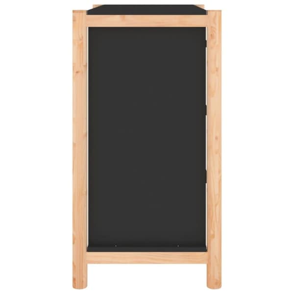 vidaXL skænk 62x38x70 cm konstrueret træ sort