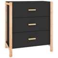 Miniatyrbillede 1 af 9: vidaXL skænk 62x38x70 cm konstrueret træ sort
