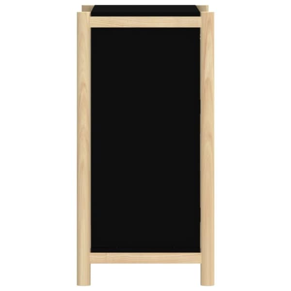 vidaXL Skjenk svart 62x38x75 cm konstruert tre