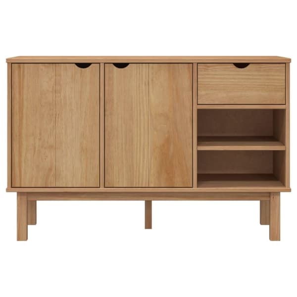 vidaXL Skjenk OTTA 114x43x73,5 cm heltre furu