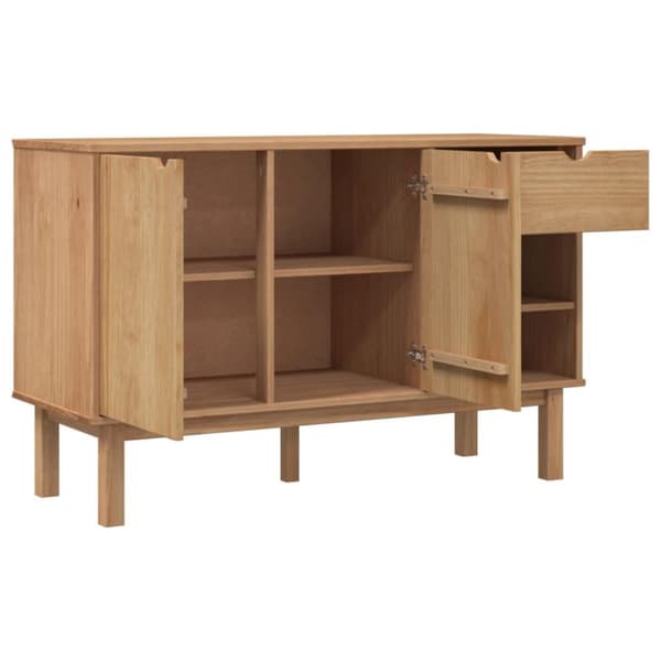 vidaXL Skjenk OTTA 114x43x73,5 cm heltre furu