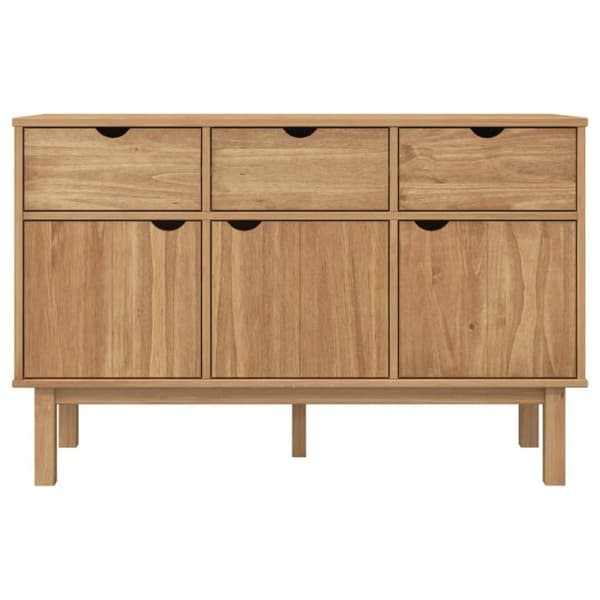 vidaXL Skjenk OTTA 114x43x73,5 cm heltre furu
