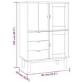 Miniatyrbilde 6 av 7: vidaXL Highboard OTTA brun og grå 85x43x125 cm heltre furu