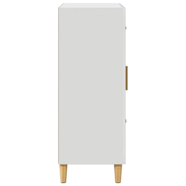 vidaXL Skjenk hvit 69,5x34x90 cm konstruert tre