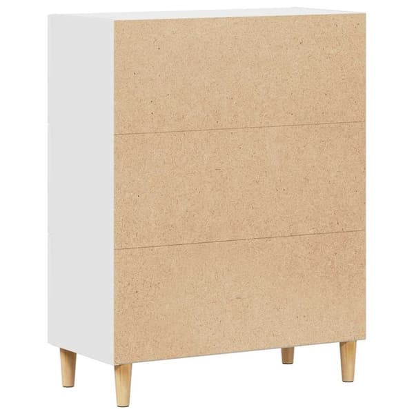 vidaXL Skjenk hvit 69,5x34x90 cm konstruert tre