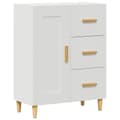 Miniatyrbilde 1 av 11: vidaXL Skjenk hvit 69,5x34x90 cm konstruert tre