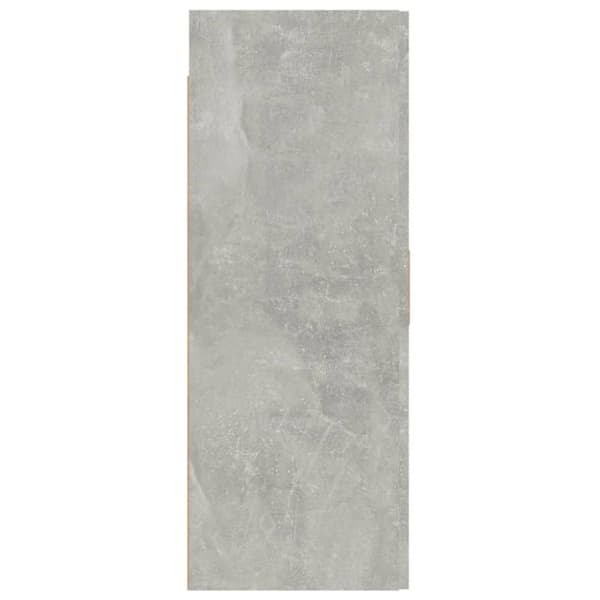 vidaXL Hengende veggskap betonggrå 69,5x34x90 cm