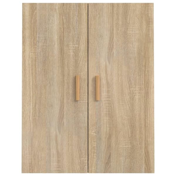 vidaXL Hengende veggskap sonoma eik 69,5x34x90 cm