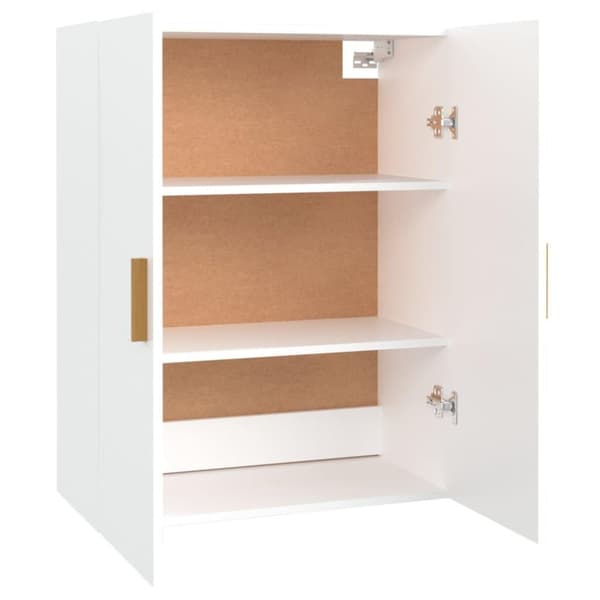 vidaXL Hengende veggskap hvit 69,5x34x90 cm