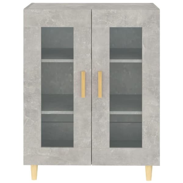 vidaXL skænk 69,5x34x90 cm konstrueret træ betongrå