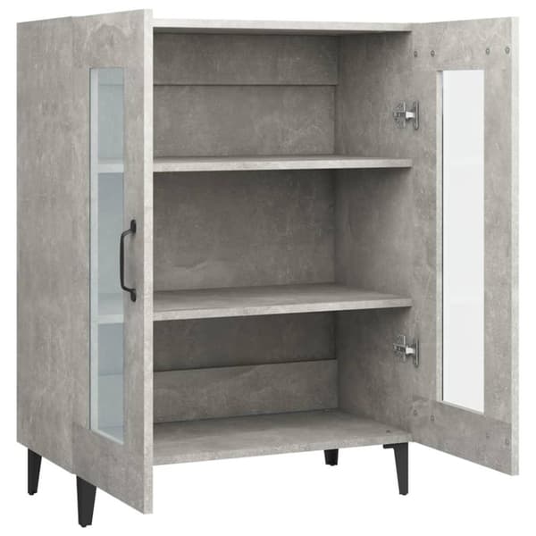 vidaXL Senkki betoninharmaa 69,5x34x90 cm tekninen puu