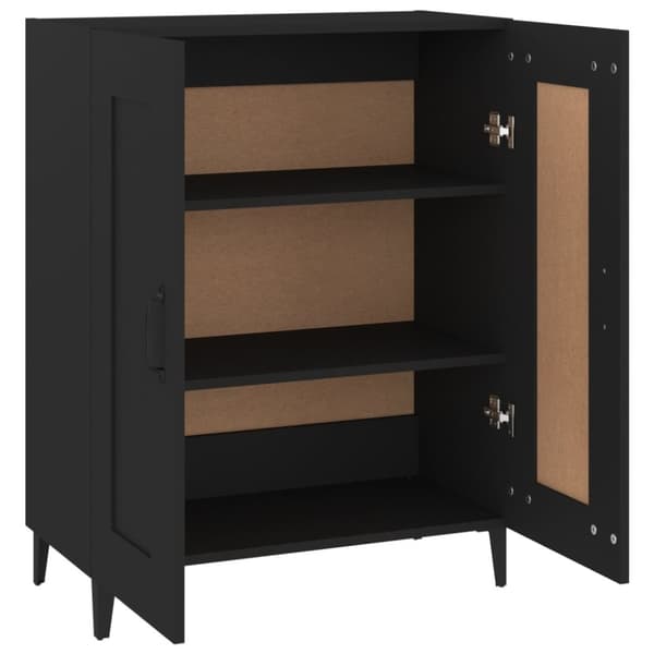 vidaXL Senkki musta 69,5x34x90 cm tekninen puu