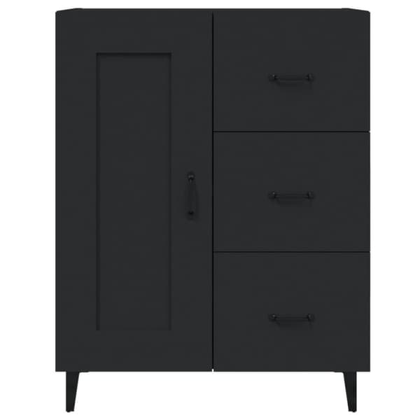 vidaXL Senkki musta 69,5x34x90 cm tekninen puu