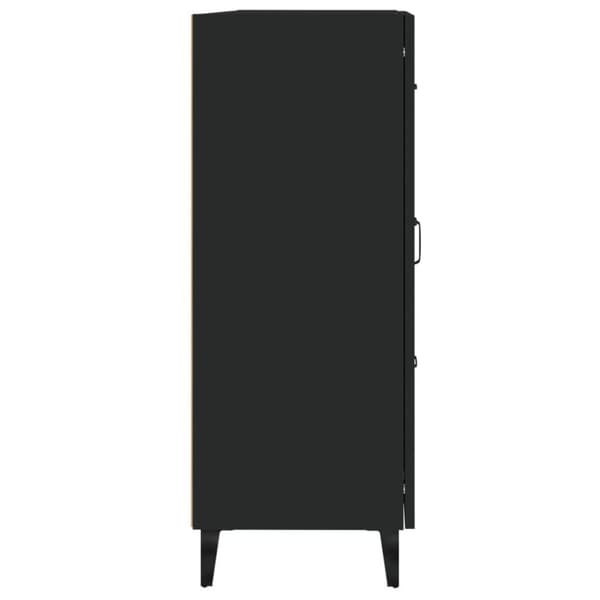 vidaXL Senkki musta 69,5x34x90 cm tekninen puu