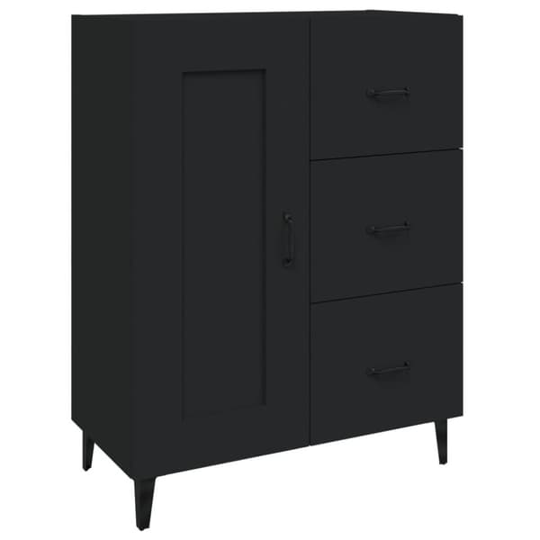 vidaXL Senkki musta 69,5x34x90 cm tekninen puu