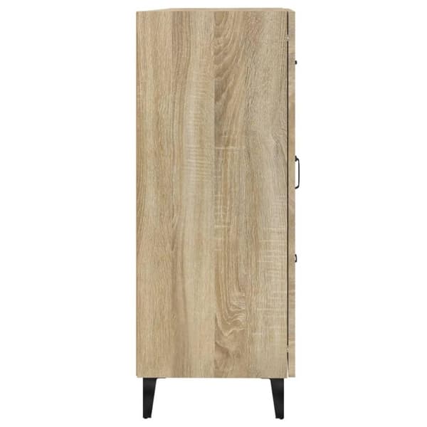 vidaXL skænk 69,5x34x90 cm konstrueret træ sonoma-eg