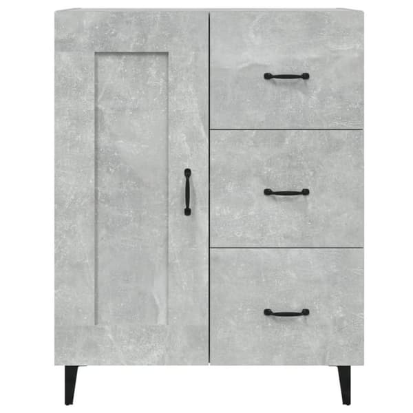 vidaXL Senkki betoninharmaa 69,5x34x90 cm tekninen puu