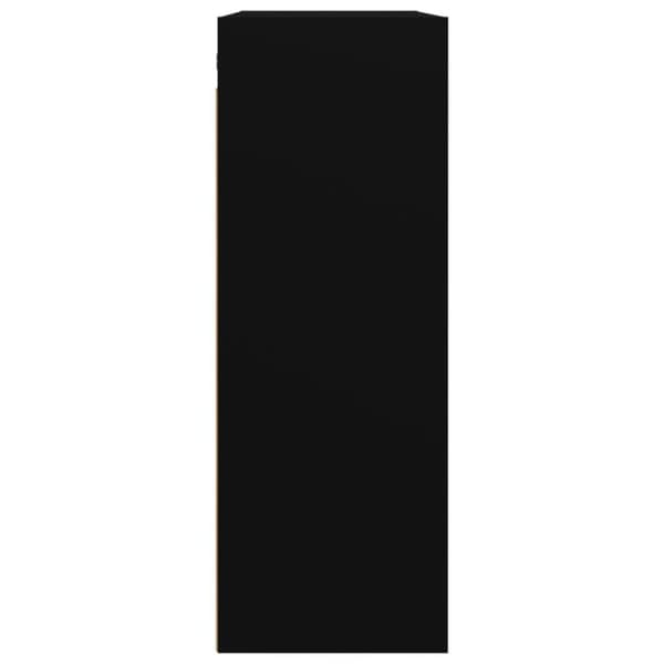 vidaXL Riippuva seinäkaappi musta 69,5x32,5x90 cm