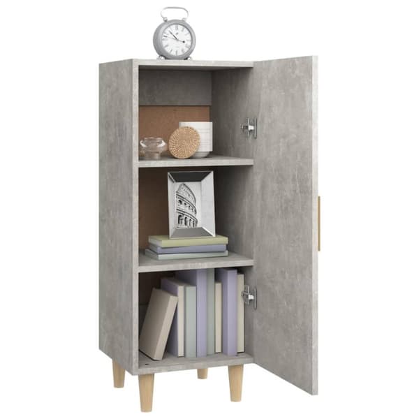 vidaXL skænk 34,5x34x90 cm konstrueret træ betongrå