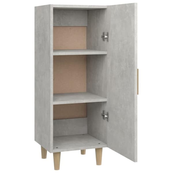 vidaXL skænk 34,5x34x90 cm konstrueret træ betongrå