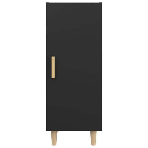 vidaXL skænk 34,5x34x90 cm konstrueret træ sort
