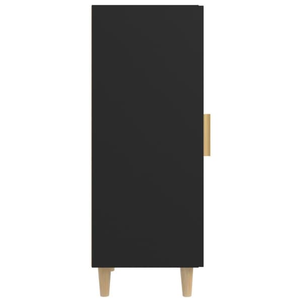 vidaXL skænk 34,5x34x90 cm konstrueret træ sort