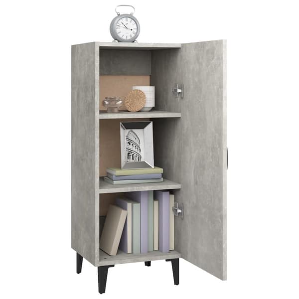 vidaXL Senkki betoninharmaa 34,5x34x90 cm tekninen puu