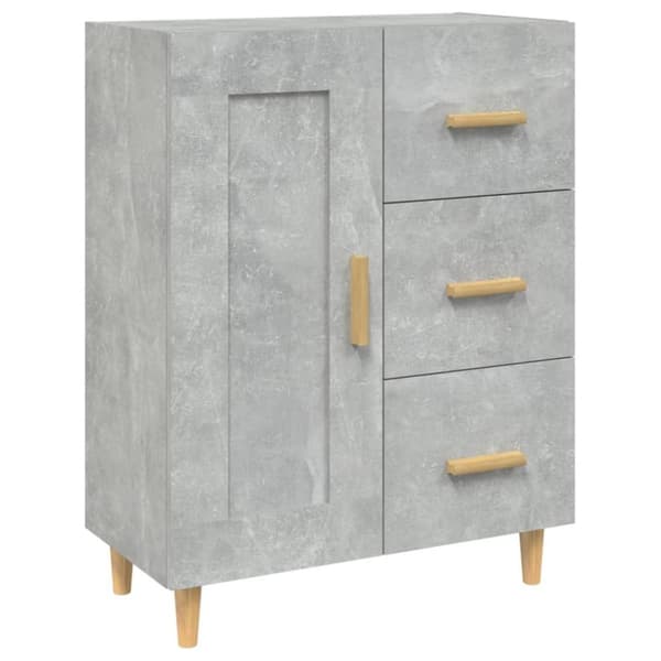 vidaXL Senkki betoninharmaa 69,5x34x90 cm tekninen puu