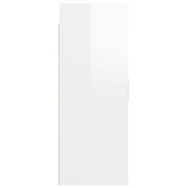 vidaXL vægskab 69,5x34x90 cm hvid højglans