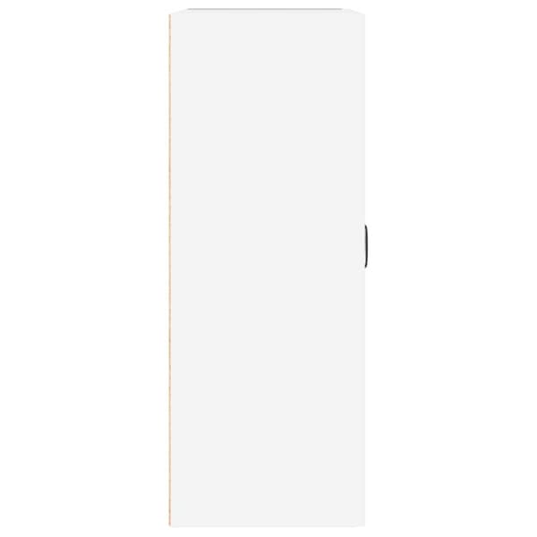 vidaXL vægskab 69,5x32,5x90 cm hvid højglans