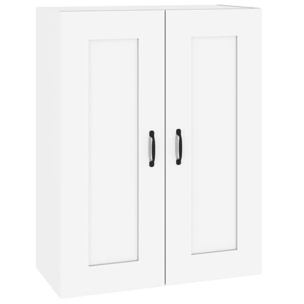 vidaXL vægskab 69,5x32,5x90 cm hvid højglans