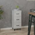 Miniatyrbilde 2 av 10: vidaXL Skjenk betonggrå 34,5x34x90 cm konstruert tre