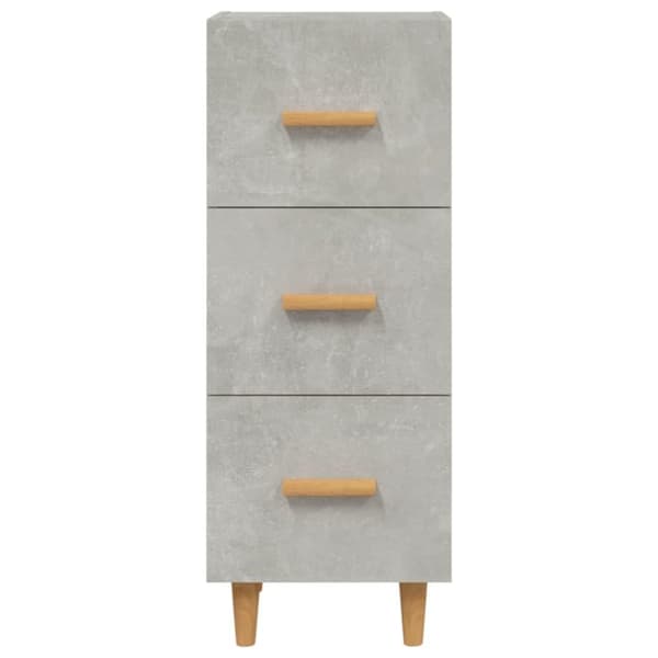 vidaXL Skåp betonggrå 34,5x34x90 cm konstruerat trä