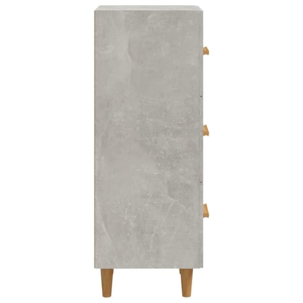 vidaXL Skåp betonggrå 34,5x34x90 cm konstruerat trä