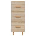 Miniatyrbilde 5 av 10: vidaXL Skjenk sonoma eik 34,5x34x90 cm konstruert tre