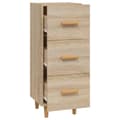 Miniatyrbilde 6 av 10: vidaXL Skjenk sonoma eik 34,5x34x90 cm konstruert tre